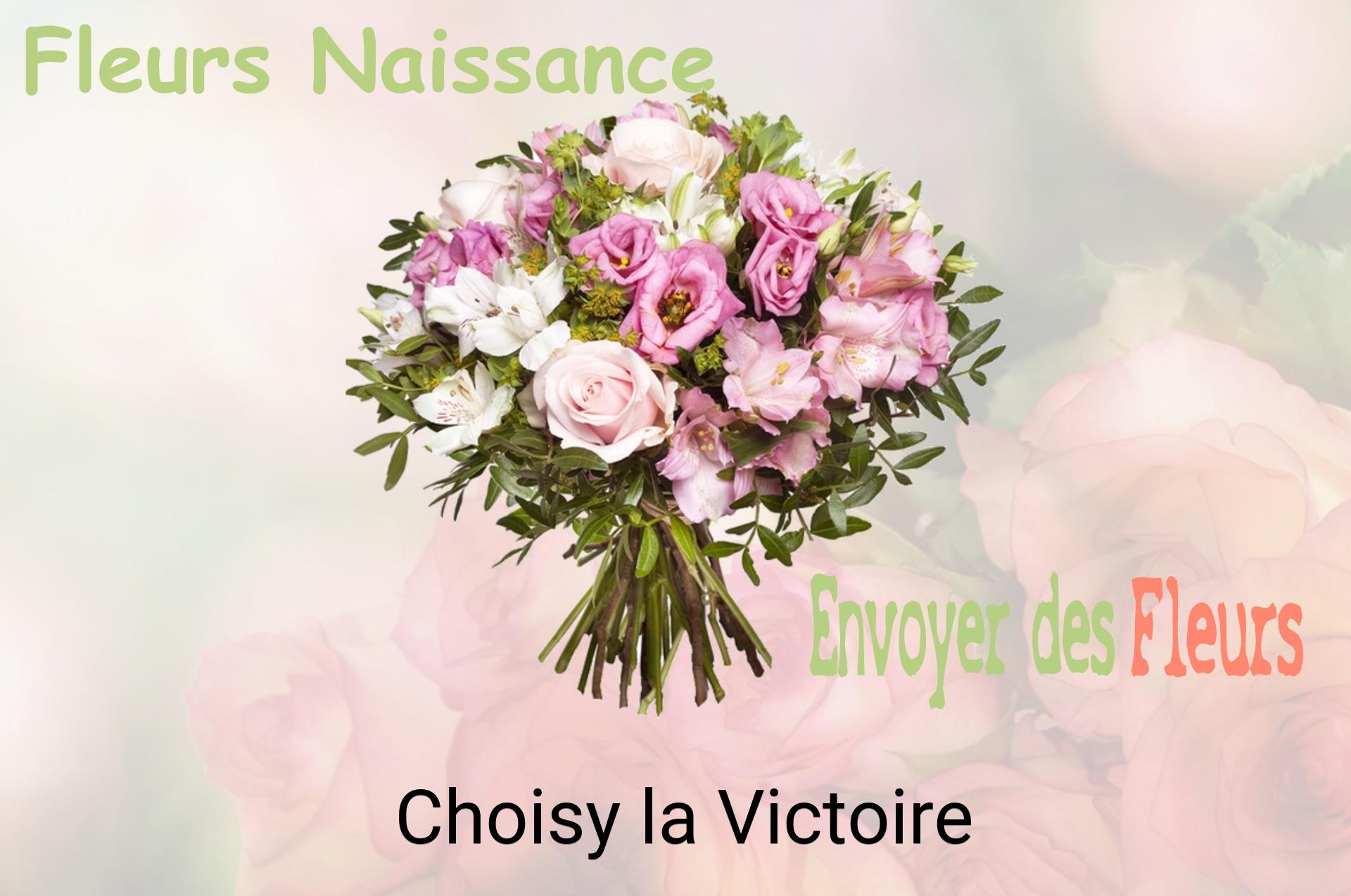 Bouquet de fleurs de naissance livré à Choisy-la-Victoire